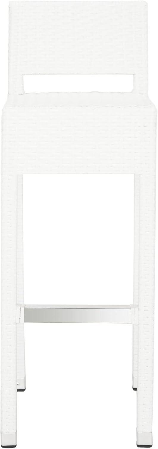 Landry Barstool - Indoor/Outdoor - FOX5212 - White - Safavieh