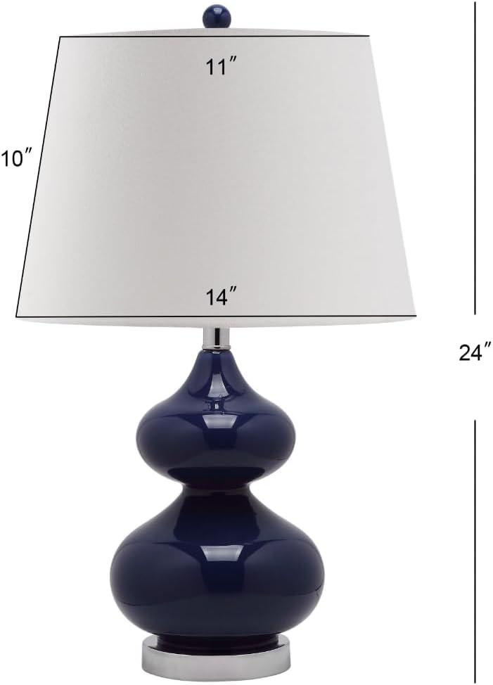 Eva Double Gourd Table Lamp (Set of 2) - 24 Inch Height - LIT4086 - Navy - Safavieh