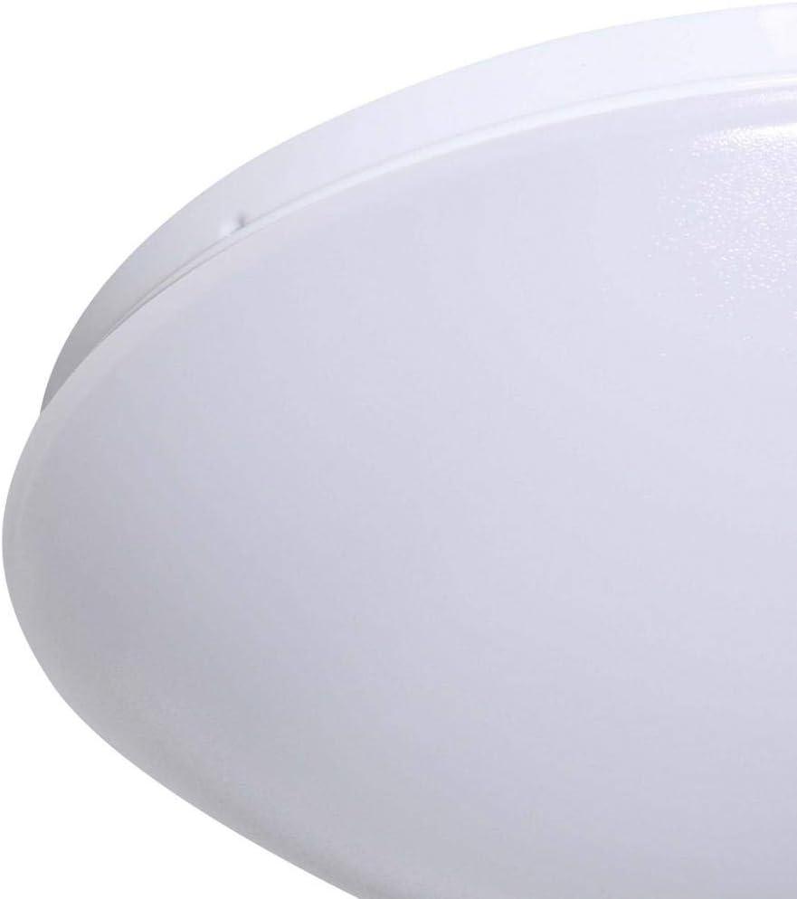 11 in. Low-Profile 1-Light White LED Puff Flush Mount