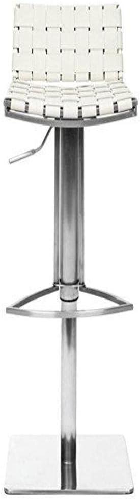 Mitchell Gas Lift Swivel Bar Stool - FOX3001 - White - Safavieh Couture
