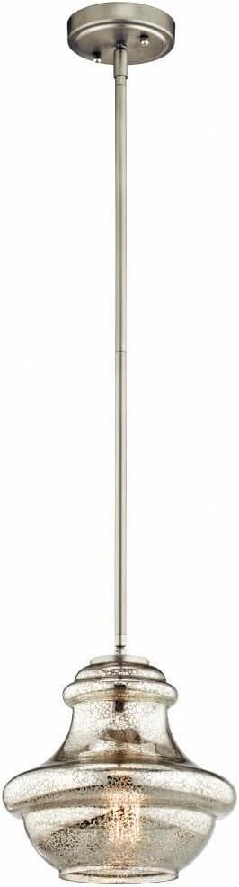 Kichler Lighting Everly 1 - Light Pendant in  Brushed Nickel