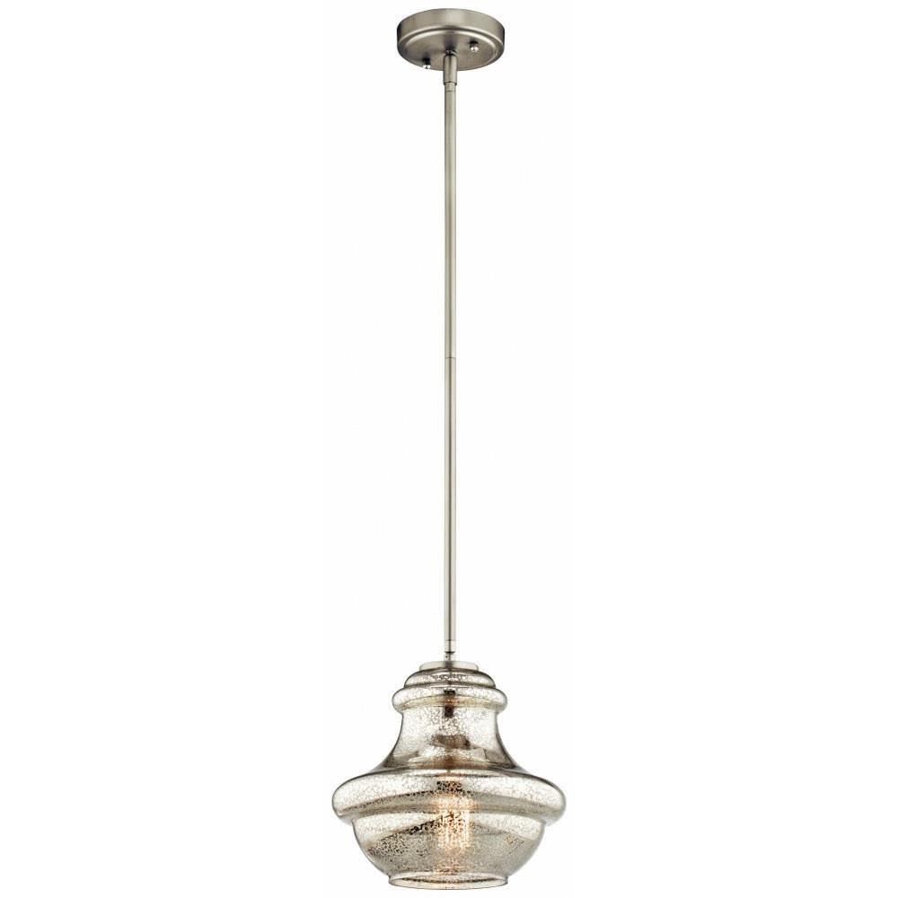 Kichler Lighting Everly 1 - Light Pendant in  Brushed Nickel