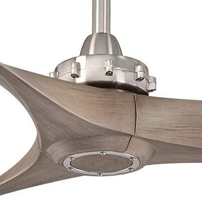 60" Minka Aire Modern Farmhouse Indoor Ceiling Fan with Remote Control Brushed Nickel for Living Room Kitchen Bedroom Family Home