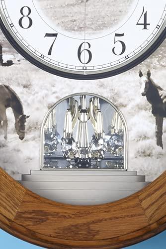 Rhythm Clock 4MH418WU06 20.7 x 16.6 in. Joyful Prairie Magic Motion Clock