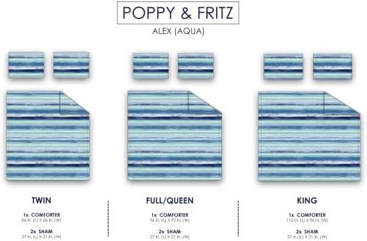 Aqua Alex Comforter Set - Poppy & Fritz®