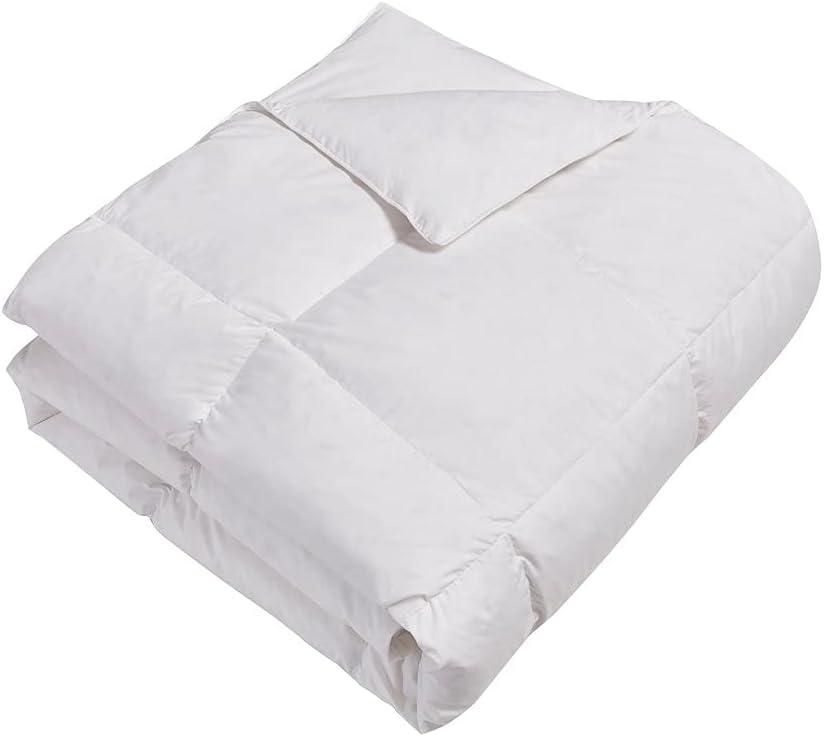 Twin White Cotton Down Feather Bedspread