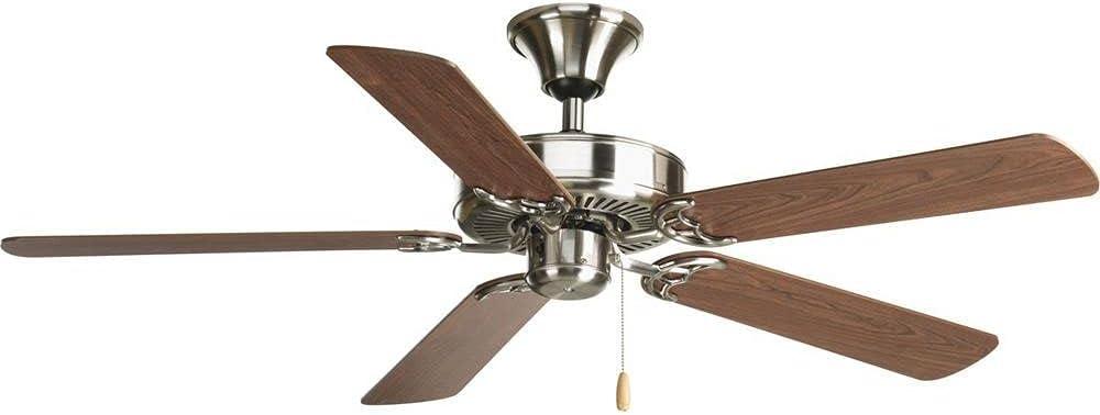 Progress Lighting Air Pro 52 Air Pro 52" 5 Blade Indoor Ceiling Fan - Nickel