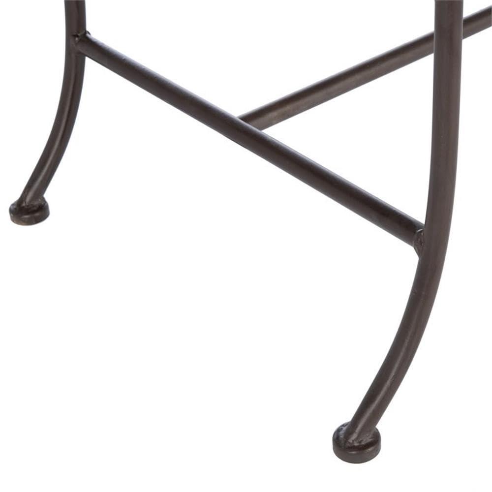 Adina Bench - Outdoor - PAT5016 - Rustic Brown - Safavieh