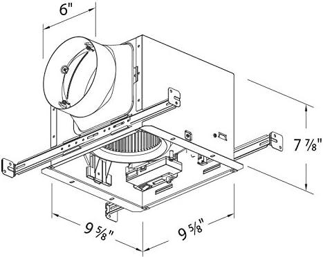 Delta Breez 110 CFM White Galvanized Steel Ceiling Exhaust Fan