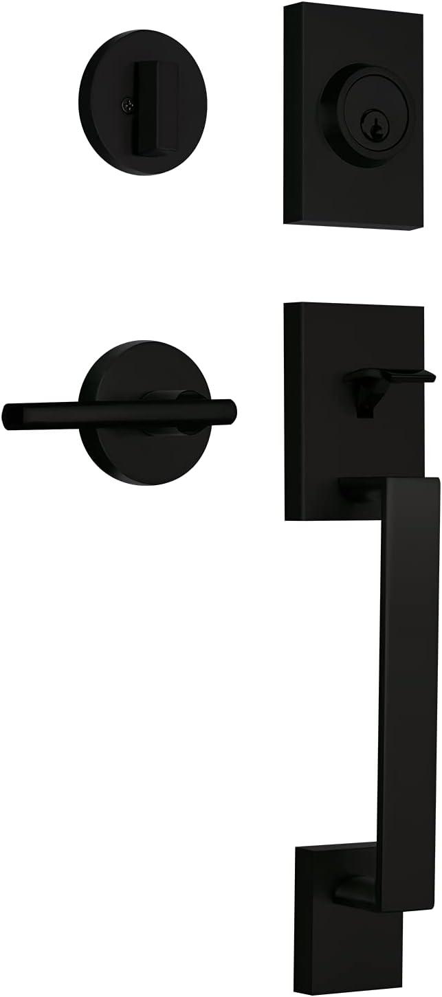 Haven Handleset with Deadbolt and Door and Thor Rosette