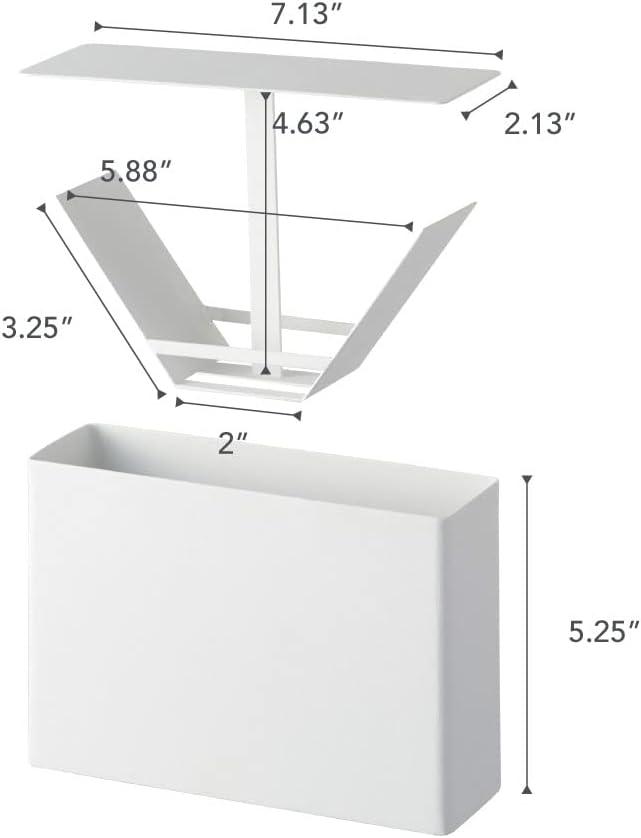 Yamazaki Home Yamazaki Home 02 Coffee Filter Case - Kitchen Storage Holder Container, Steel, Lid