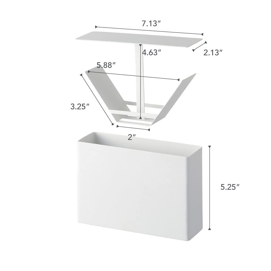 Yamazaki Home Yamazaki Home 02 Coffee Filter Case - Kitchen Storage Holder Container, Steel, Lid