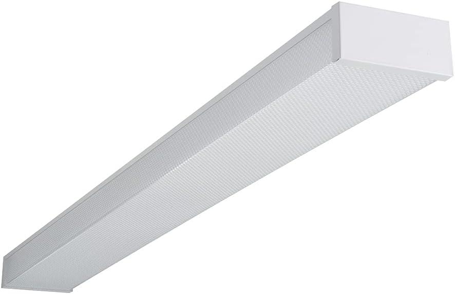 Metalux 48" Energy-Efficient LED Wraparound Light Fixture, White