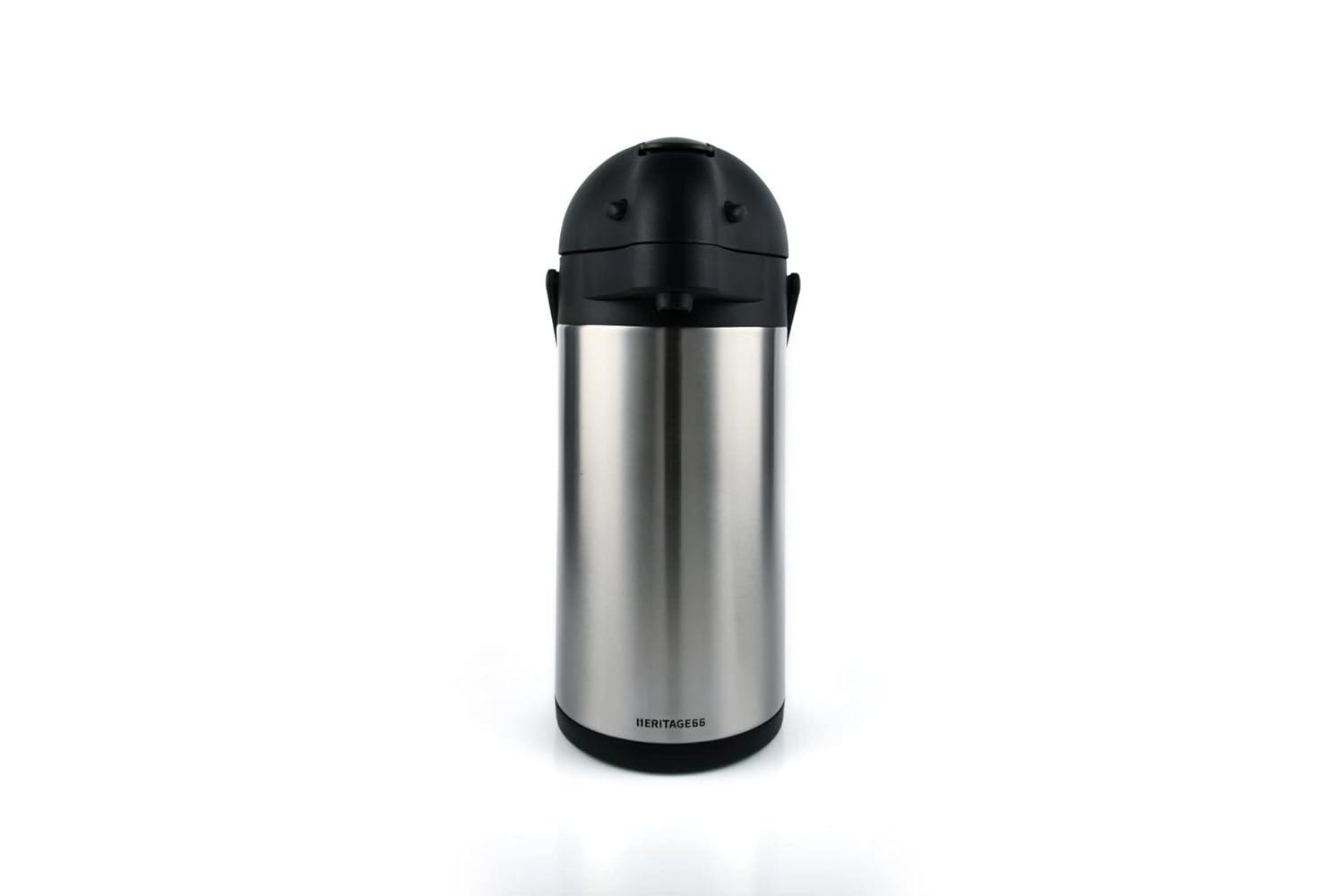 Stack man Thermal Coffee Carafe -Triple Wall Vacuum Insulated Flask- Thermos Keeping Beverages Hot For 12 Hours /24 Hours Cold Tea, Water, And Coffee Dispenser (3 Liter / 101 Oz) | Wayfair