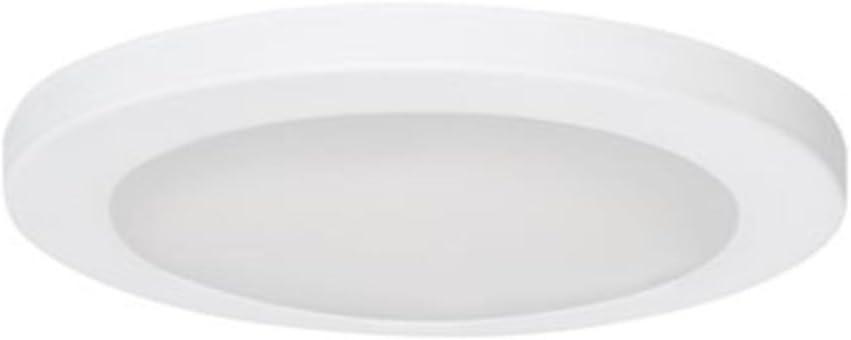 White Matte Round Slim LED Flush Mount Ceiling Light