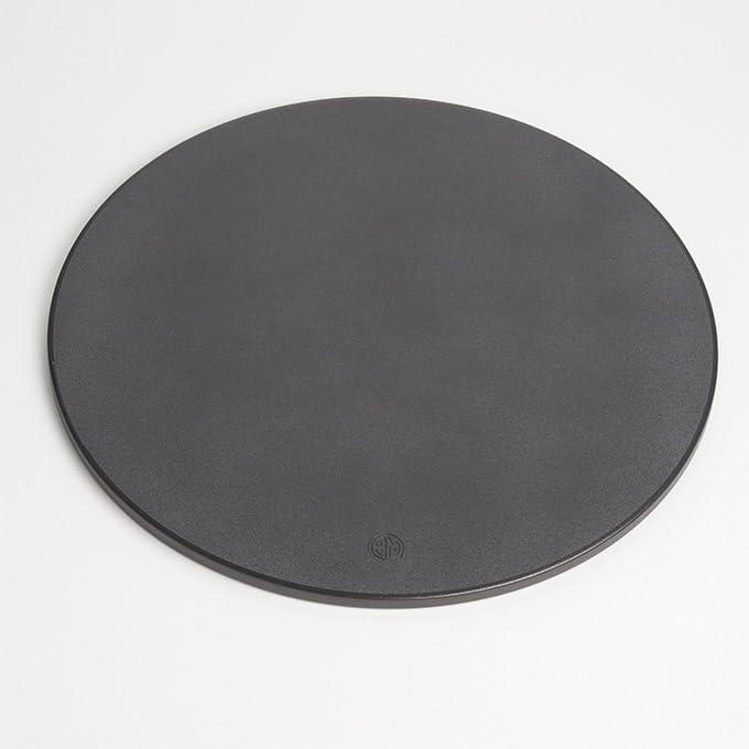 Black Round 16" Pizza Stone with Nano Enamel