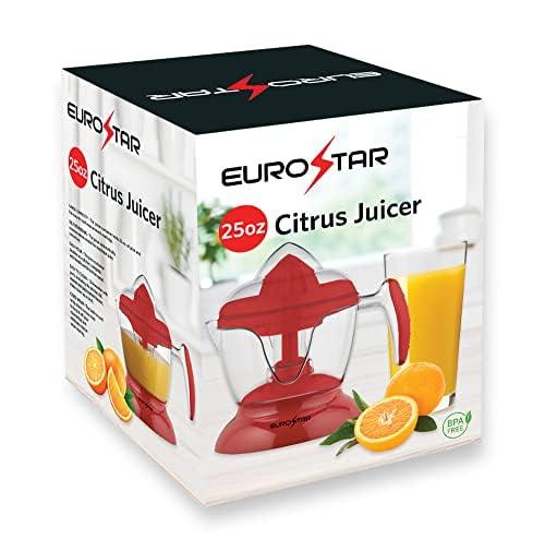 EUROSTAR ECJ600RED 25oz Electric Citrus Juicer, Red
