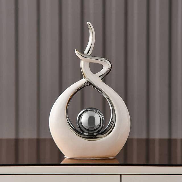 Home Decor Modern Abstract Art Ceramic Statue Table Decorations for Dining Room Living Room Office Centerpiece