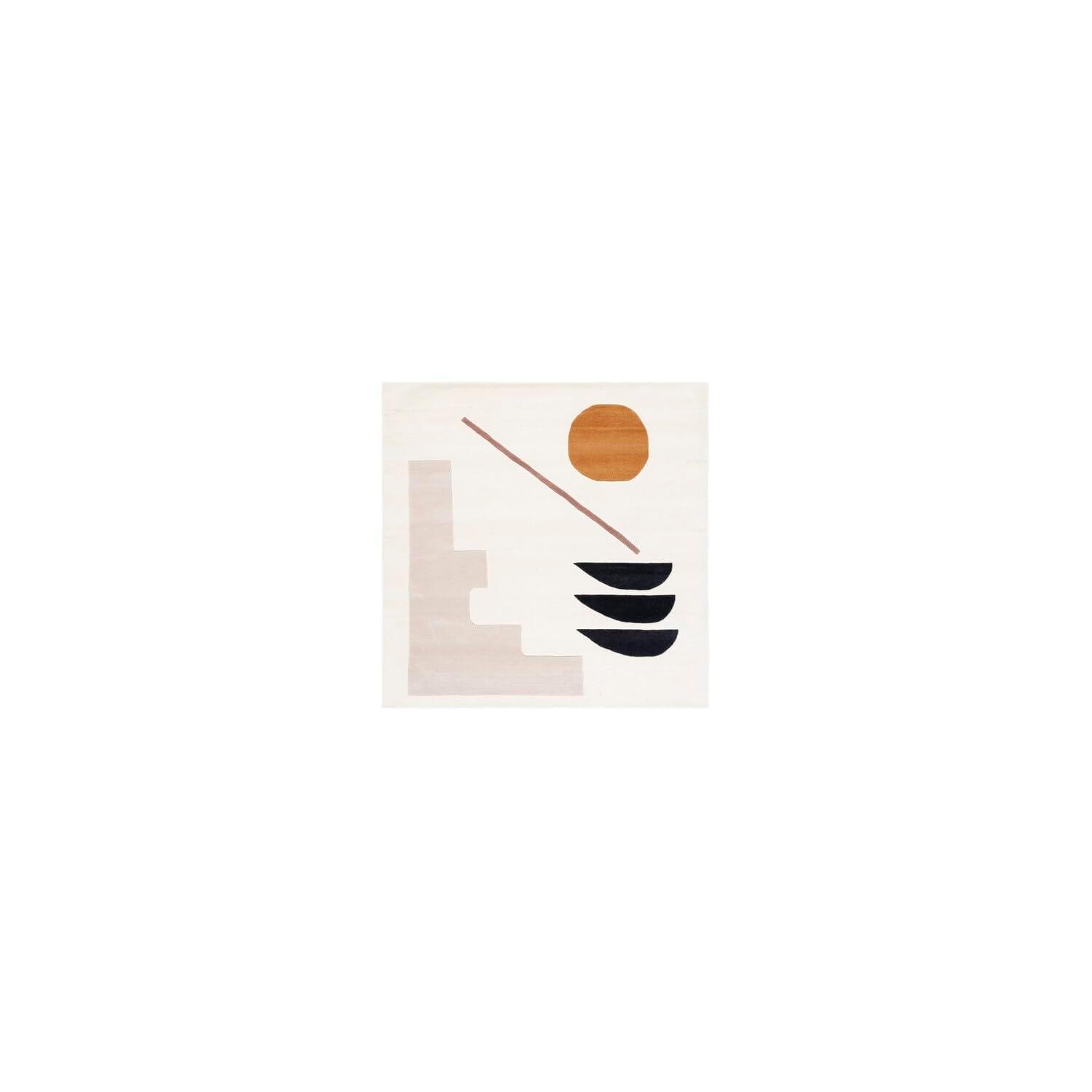 Fifth Avenue FTV115 Hand Tufted Area Rug - Ivory/Brown - 7'x7' - Safavieh.