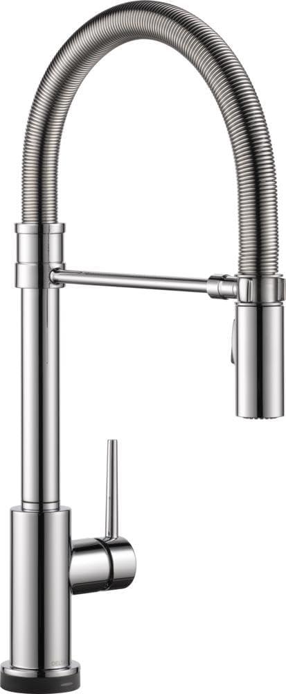 Trinsic Pull Down Sprayer Kitchen Sink Faucet, Pro Commercial Style Pull Down Kitchen Faucet