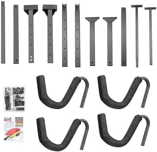 Pentagon Tool Rad Sportz 2-Kayak Storage Rack - Freestanding Vertical Stand for Paddleboards or Kayaks with 175lbs Capacity - For Indoor or Outdoor, Black 83-DT5005