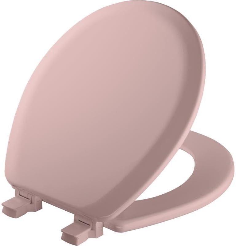 ComfortCreator Venetian Pink Elongated Molded Wood Toilet Seat