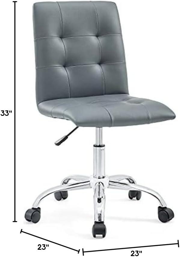 Modway Prim Armless Mid Back Office Chair