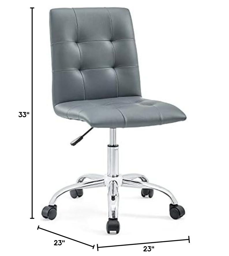 Modway Prim Armless Mid Back Office Chair