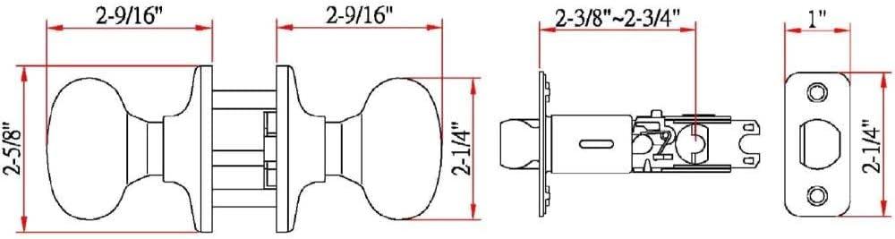Colonial Passage Door Knob