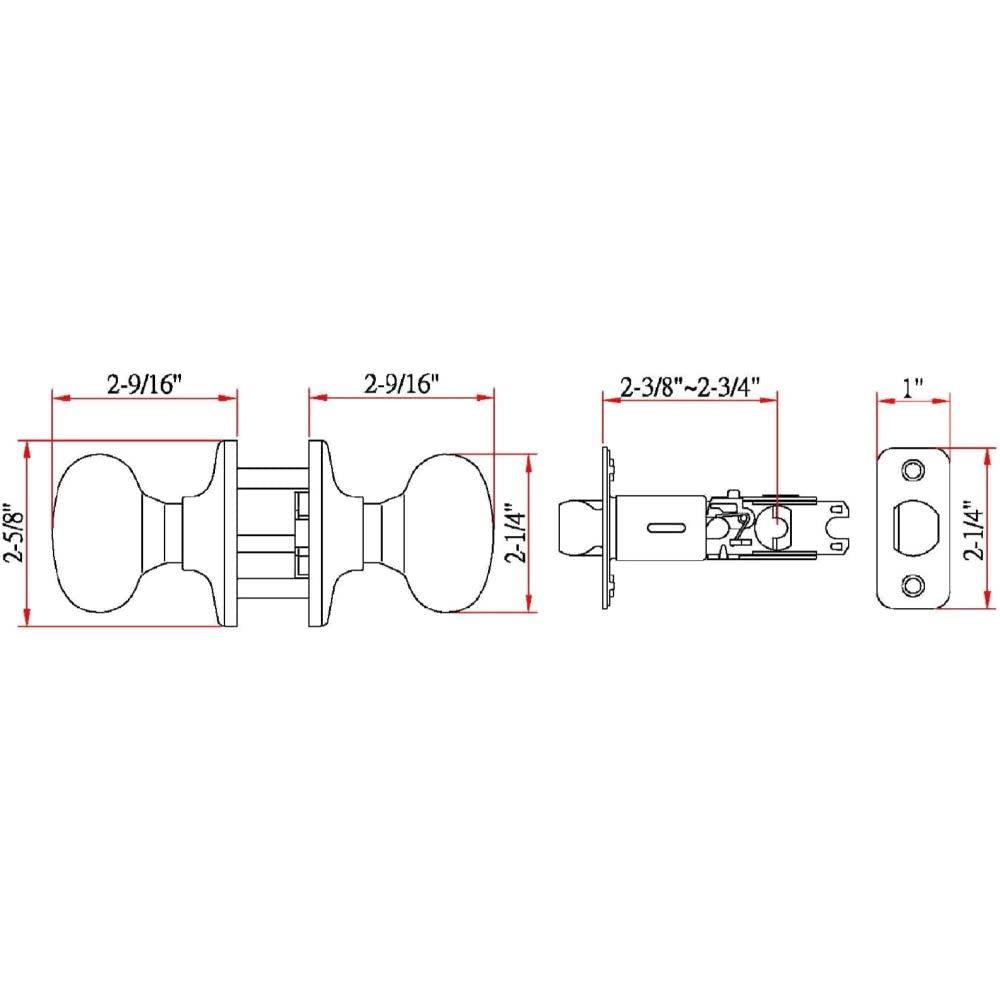 Colonial Passage Door Knob