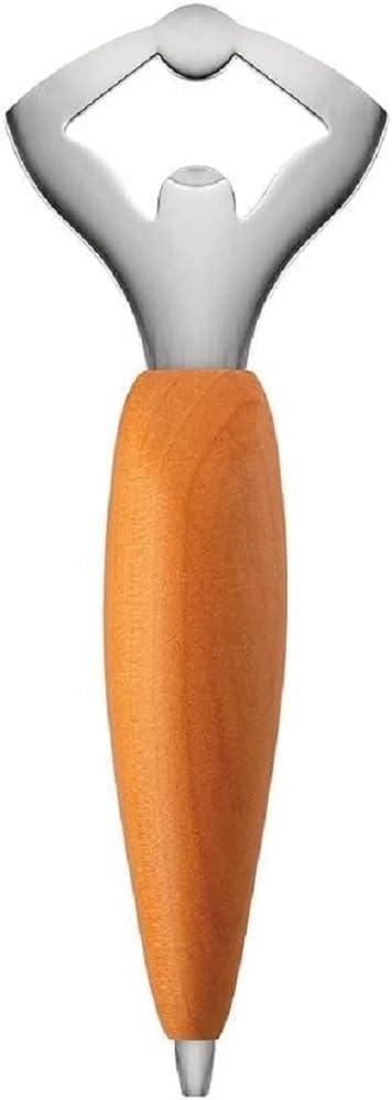 Ercolino Stainless Steel and Birch Wood Bottle Opener