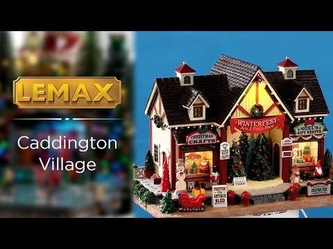 Winterfest Arts & Crafts Show Lighted Resin Christmas Village