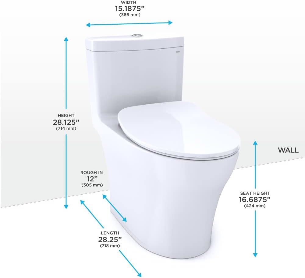 Aquia IV Cotton White Dual Flush One-Piece Toilet