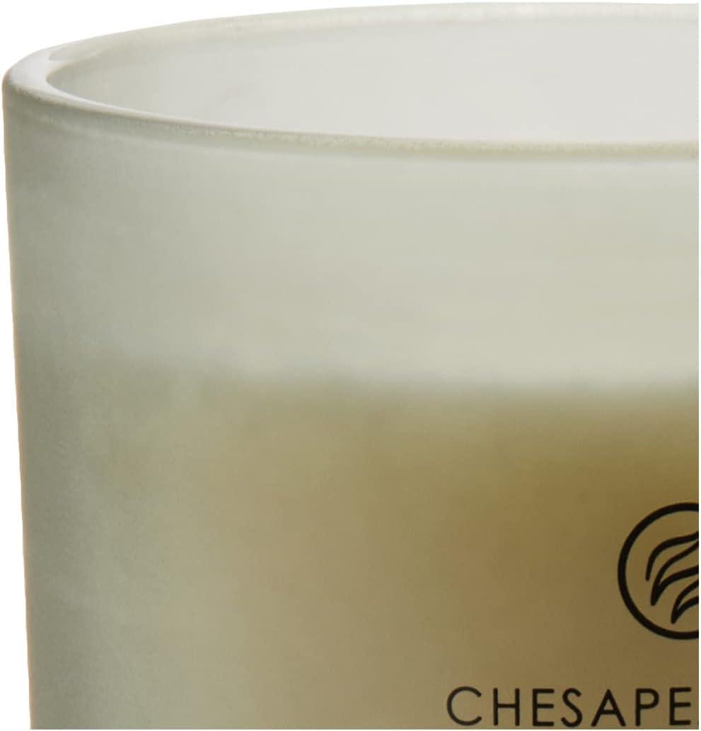 Frosted Glass Relax + Restore Lidded Jar Candle Light Gray 8.8oz - Mind & Body by Chesapeake Bay Candle: Herbal Sage, Sweet Mandarin
