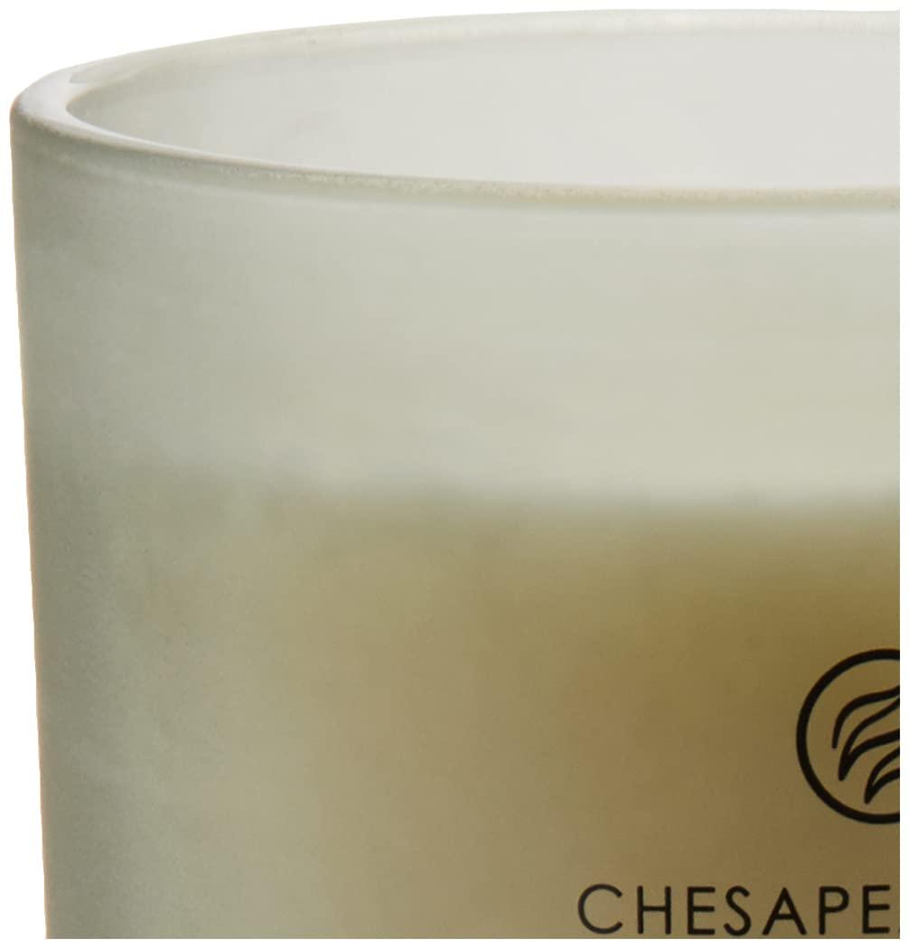 Frosted Glass Relax + Restore Lidded Jar Candle Light Gray 8.8oz - Mind & Body by Chesapeake Bay Candle: Herbal Sage, Sweet Mandarin