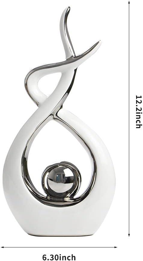 Home Decor Modern Abstract Art Ceramic Statue Table Decorations for Dining Room Living Room Office Centerpiece