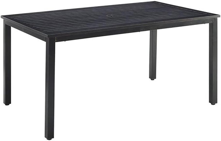 Kaplan Rectangle Outdoor Dining Table Oil Rubbed Bronze - Crosley