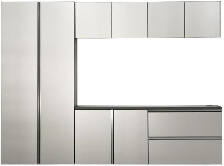 Klair Living Nova Series 6-Piece Engineered Wood Garage Cabinet Set in Gray