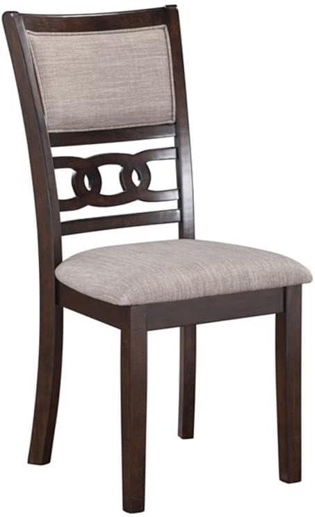 New Classic Gia 60" 5-Piece Rectangular Wood Dining Set with 4 Chairs in Cherry