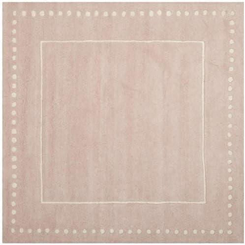 Bella BEL151 Hand Tufted Area Rug - Light Pink/Ivory - 5'x5' - Safavieh.
