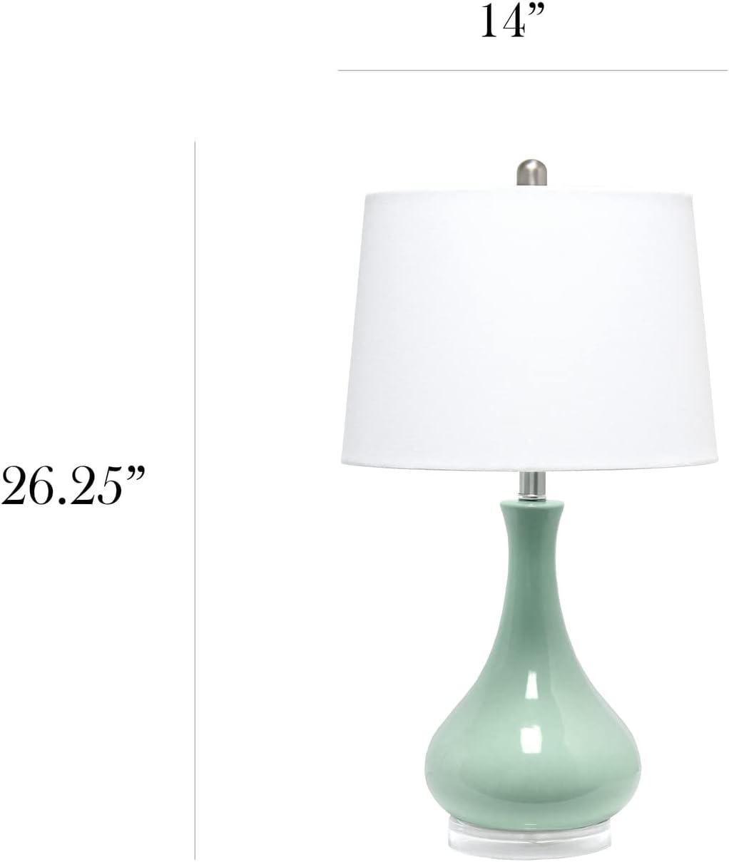 Droplet Table Lamp with Fabric Shade - Lalia Home