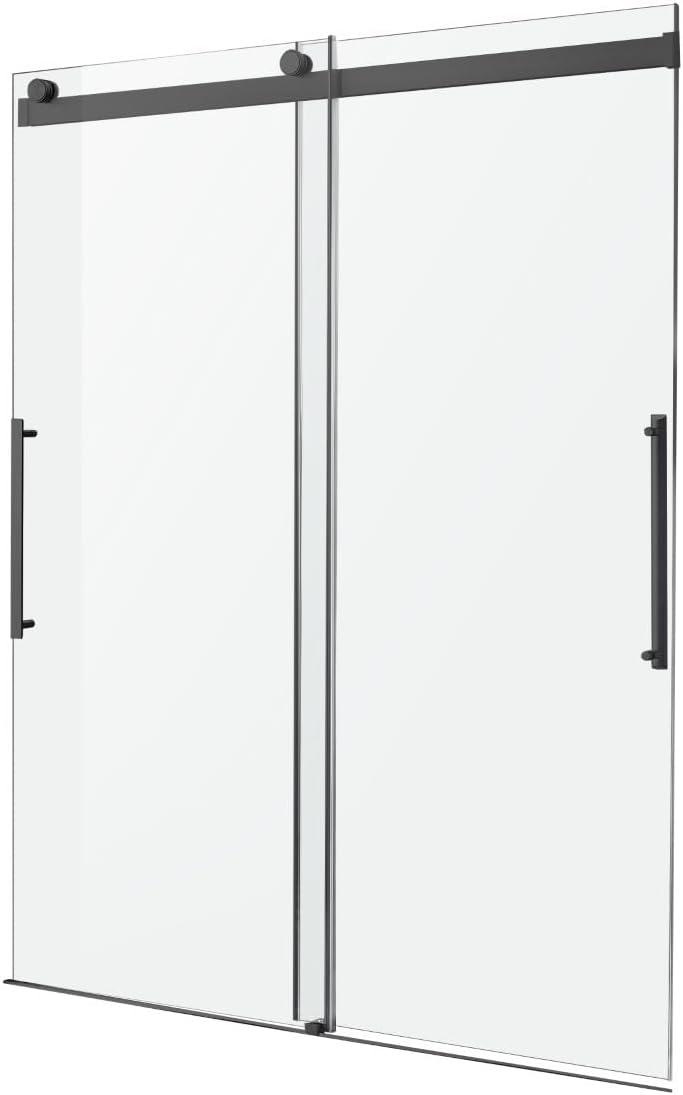 Stellar 48" W x 76" H Double Sliding Frameless Shower Door