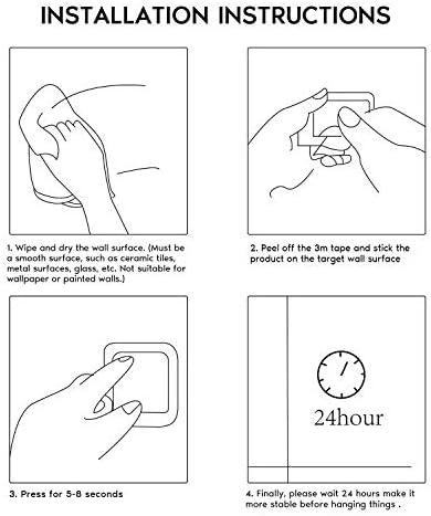 Taozun Towel Holder Gold Hand Towel Rack Adhesive Towel Bar Stick on Towel Ring for Bathroom Wall Kitchen RV, Stainless Steel Brushed Brass Finish