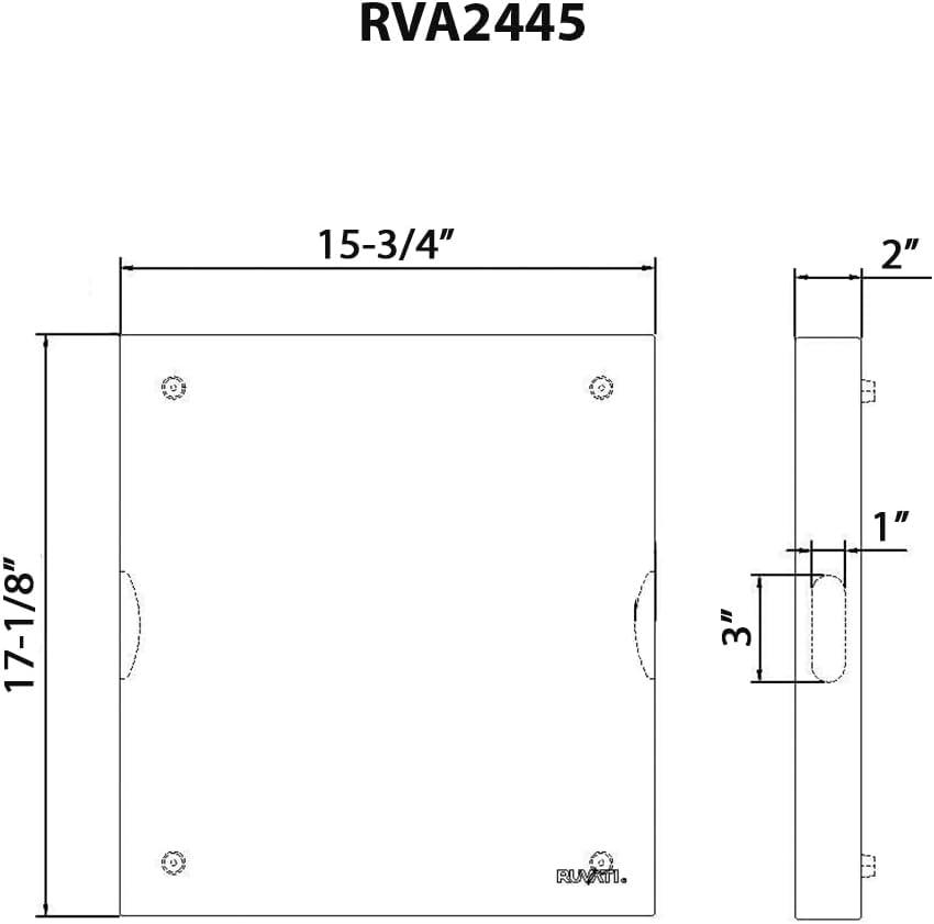 Ruvati Rva2445 Accessories 17" L X 16" W X 2" H End-Grain Teak Butcher Block Solid Wood