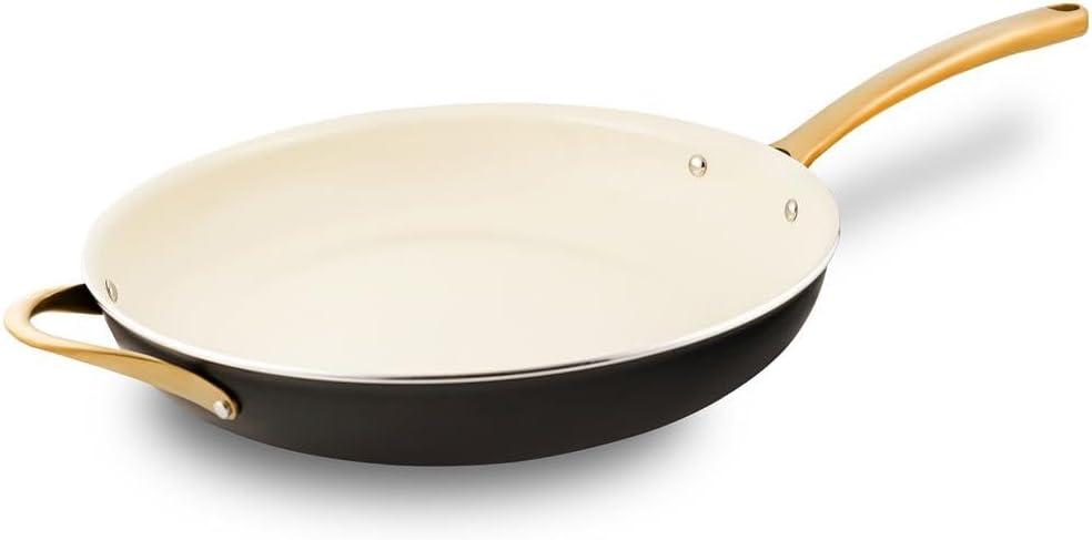 NutriChef NutriChef 14 in. Non Stick Aluminum Frying Pan