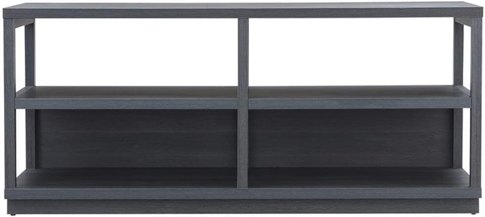 Evelyn&Zoe Thalia Rectangular TV Stand for TV's up to 60", Charcoal Gray