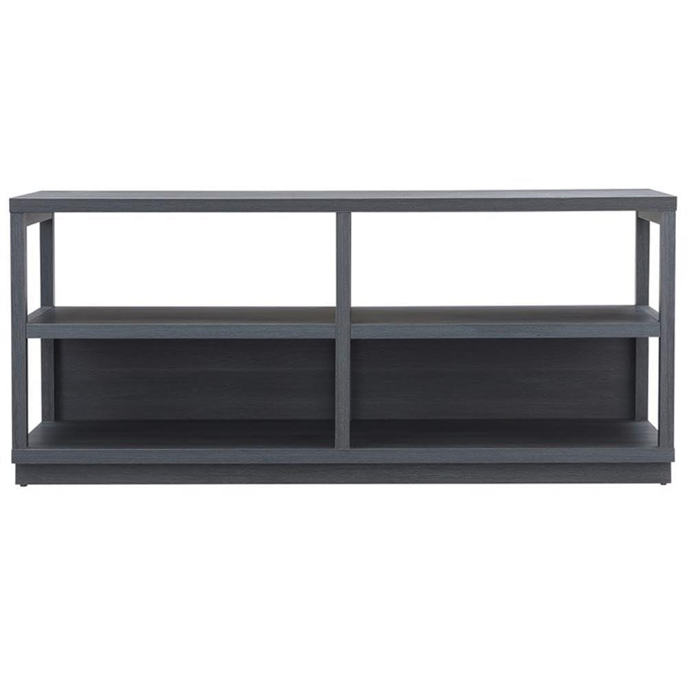 Evelyn&Zoe Thalia Rectangular TV Stand for TV's up to 60", Charcoal Gray