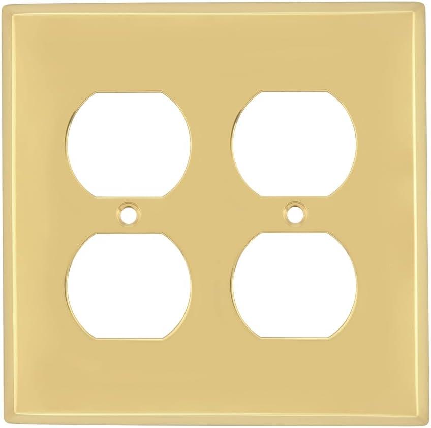 New York 2-Gang Duplex Outlet Wall Plate