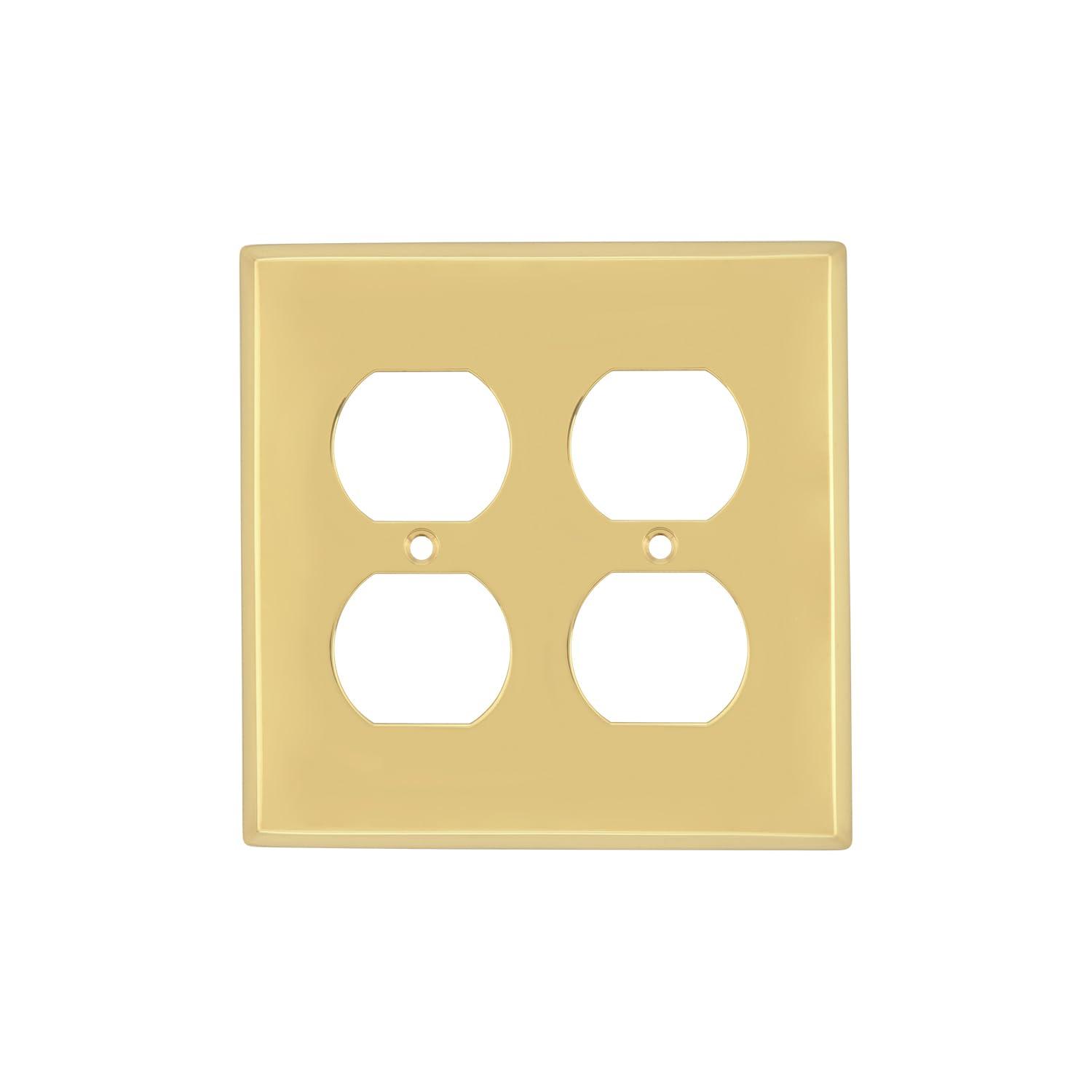 New York 2-Gang Duplex Outlet Wall Plate