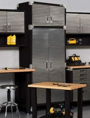 Graphite Lockable Office Cabinet with Adjustable Shelving